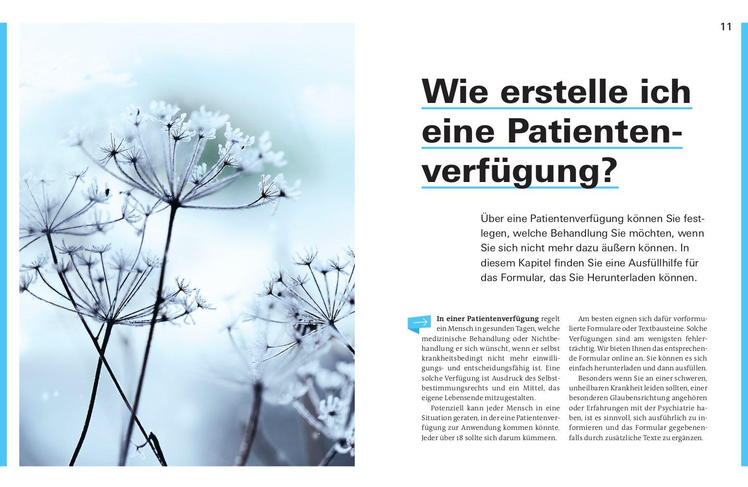 Beispielinhalt (Bild) Meine Patientenverfügung