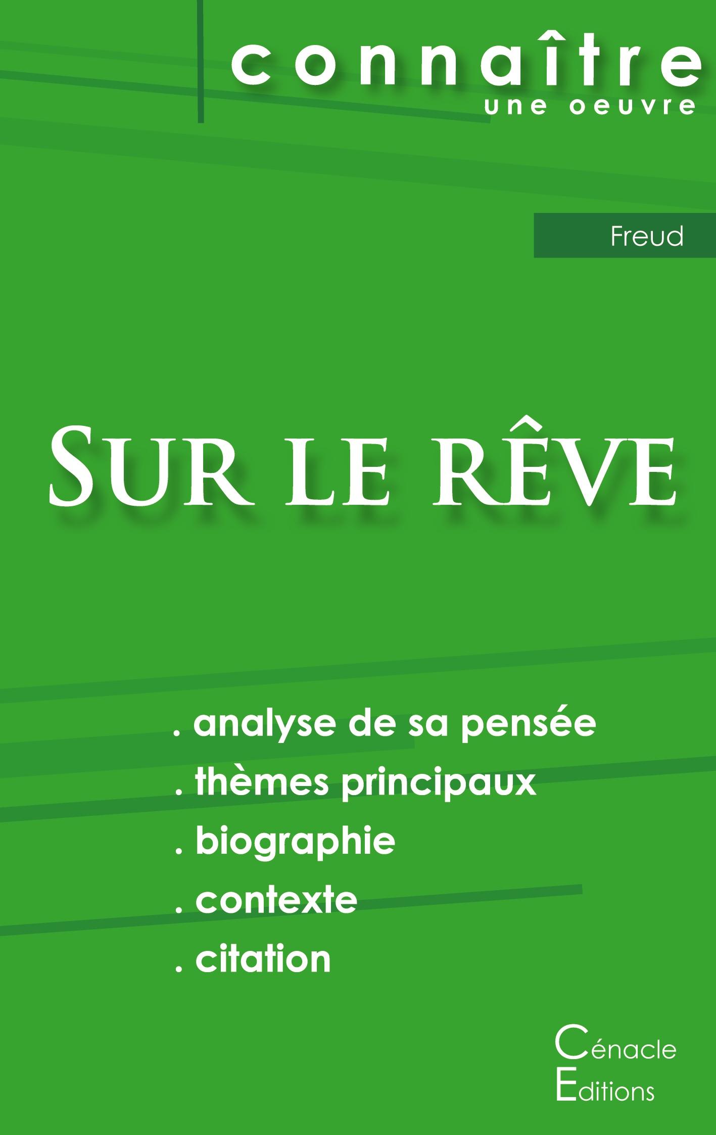 Vorderes Coverbild Fiche de lecture Sur le rêve de Freud (analyse littéraire de référence et résumé complet)