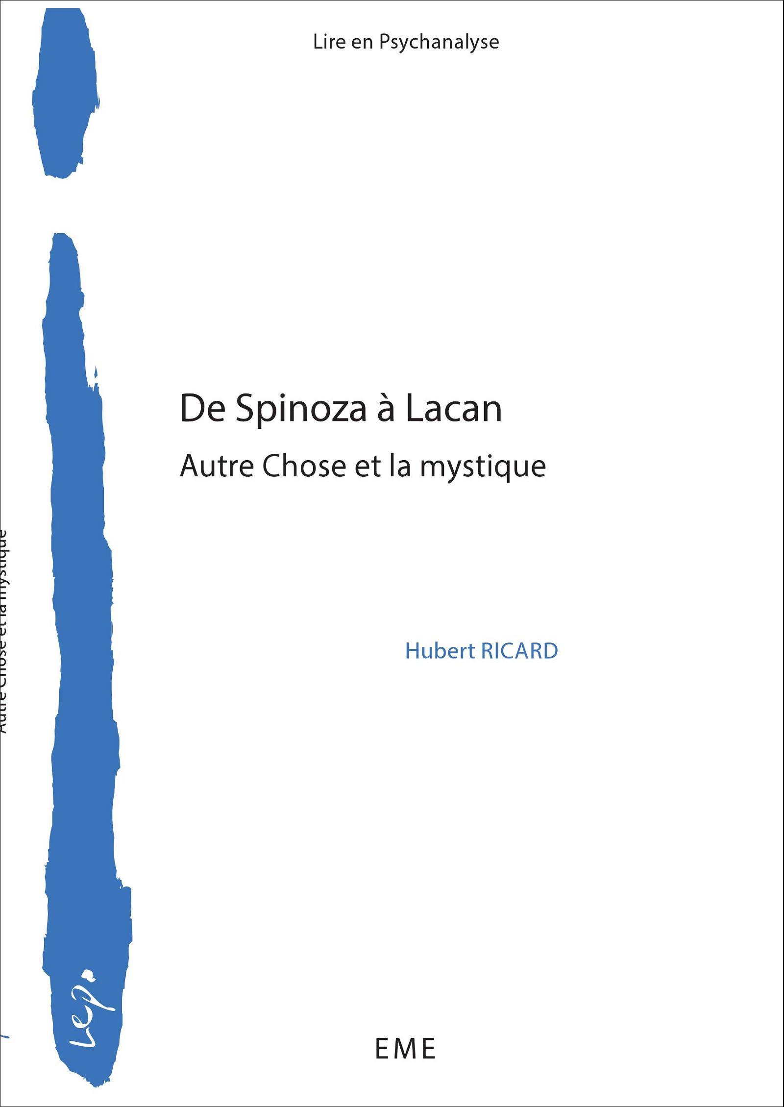 Vorderes Coverbild De Spinoza à Lacan