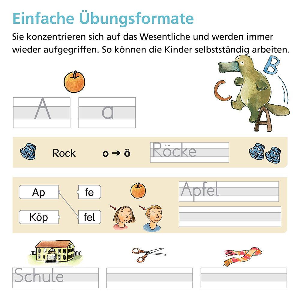 Beispielinhalt (Bild) Rechtschreiben mit Rico Schnabel, Klasse 1
