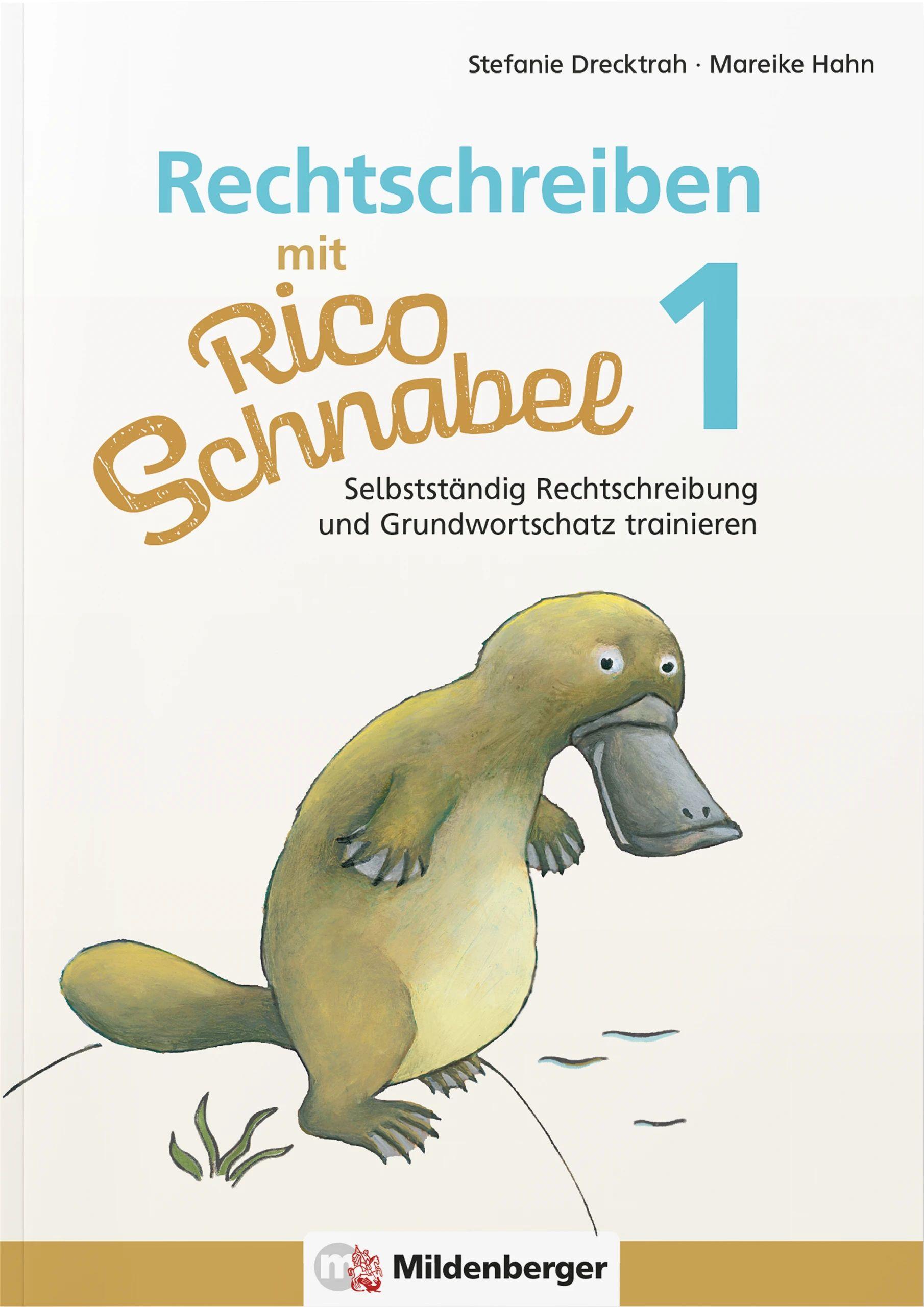 Vorderes Coverbild Rechtschreiben mit Rico Schnabel, Klasse 1