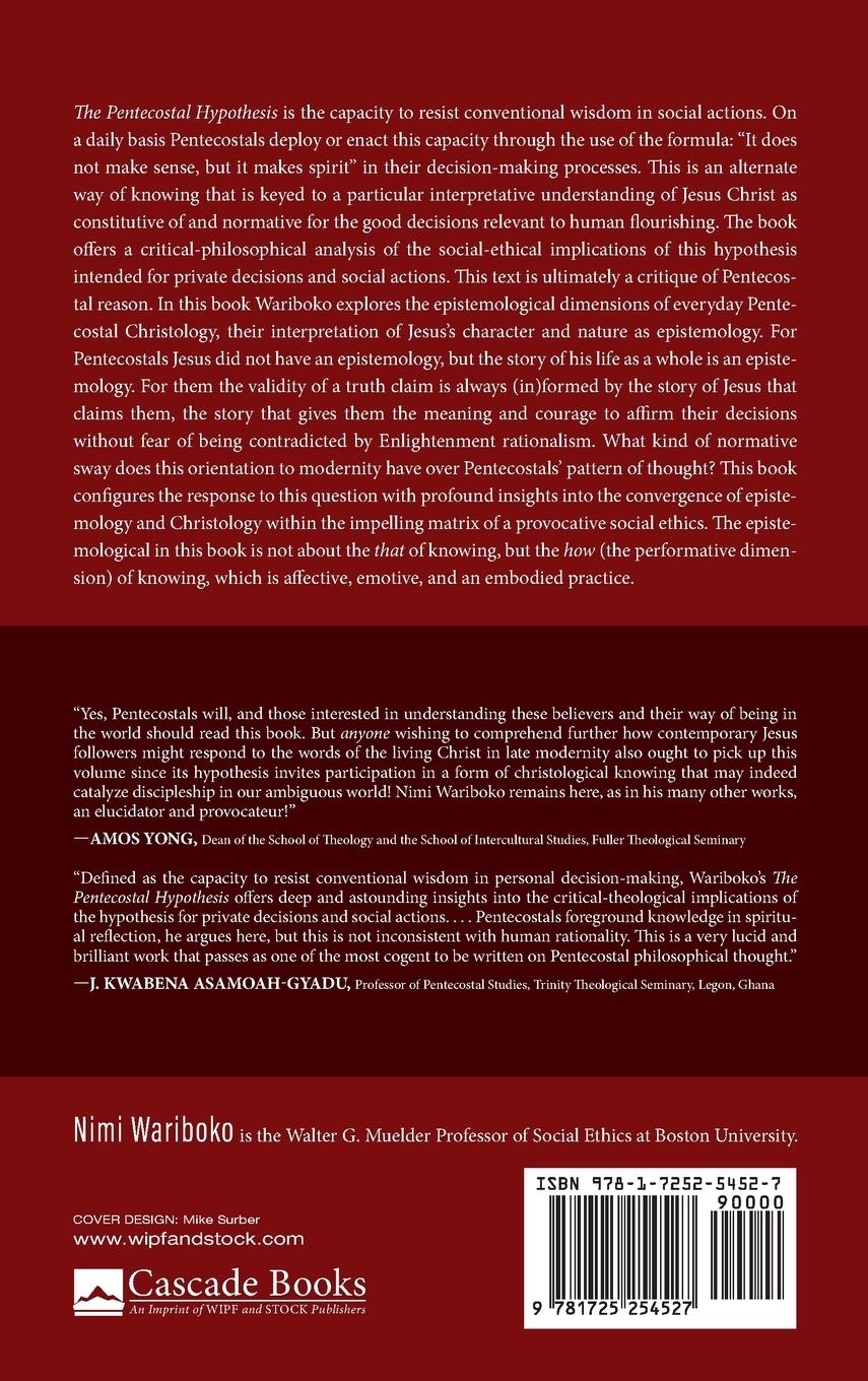 Rückseitencover The Pentecostal Hypothesis