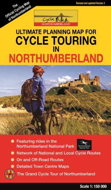 Vorderes Coverbild Cycle Touring Map of Northumberland - REV.3
