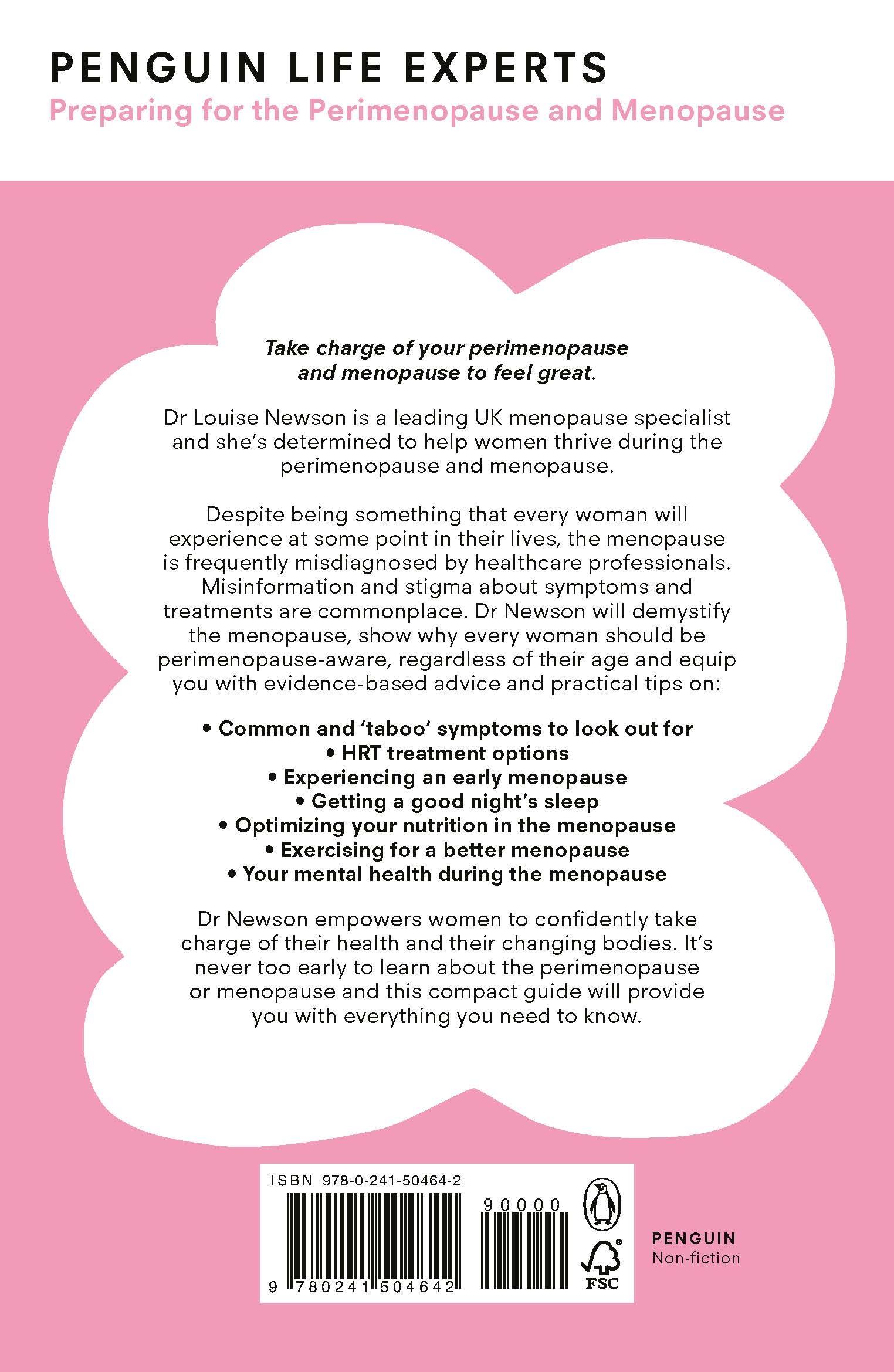 Rückseitencover Preparing for the Perimenopause and Menopause