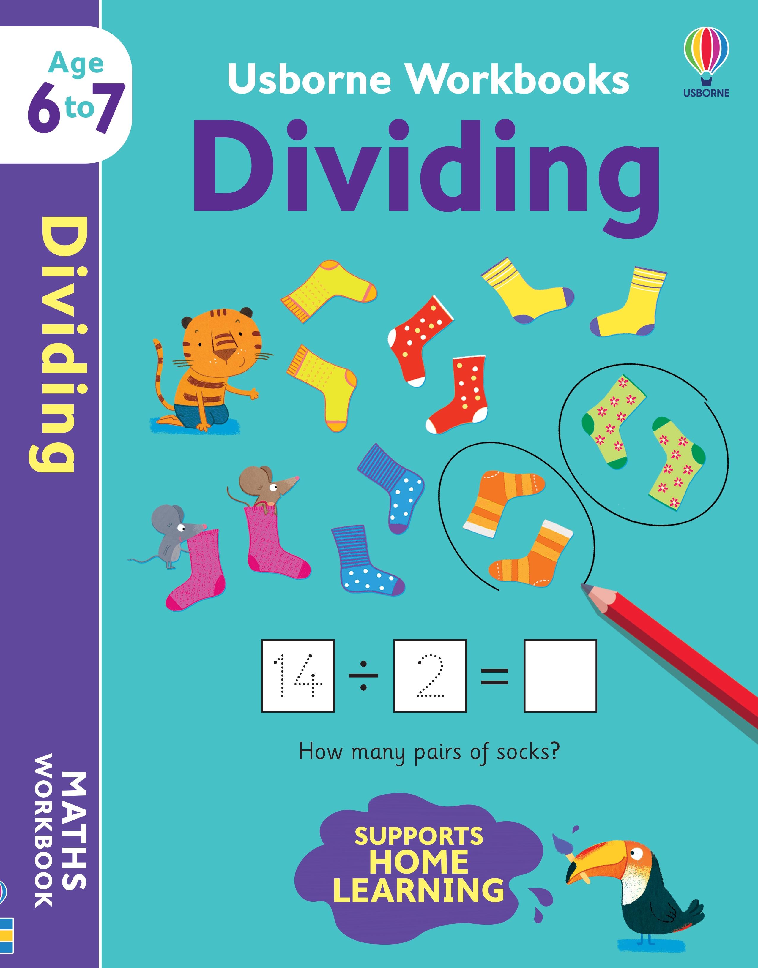 Vorderes Coverbild Usborne Workbooks Dividing 6-7