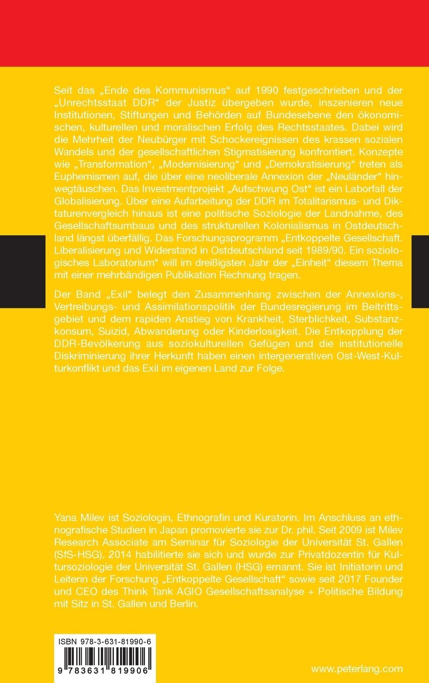 Rückseitencover Entkoppelte Gesellschaft - Ostdeutschland seit 1989/90