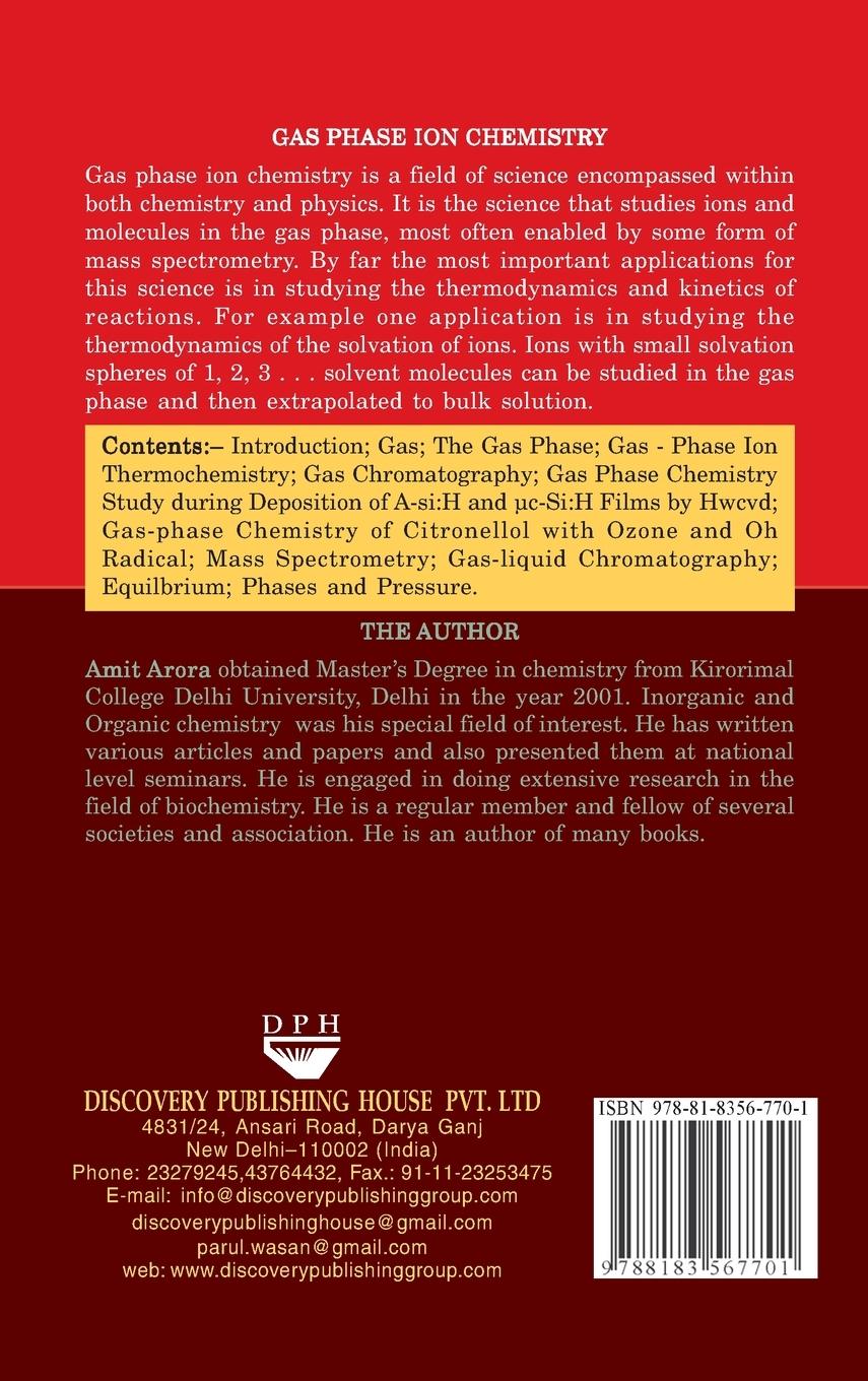 Rückseitencover GAS PHASE ION CHEMISTRY