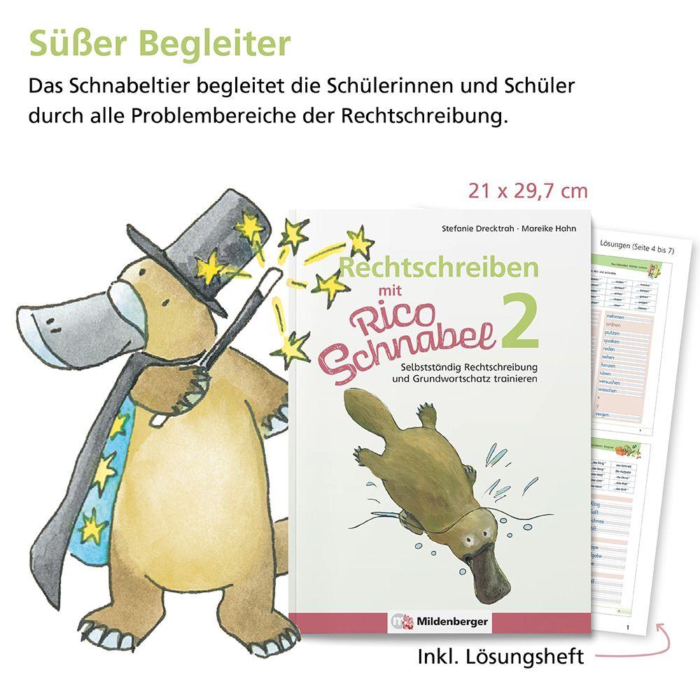 Beispielinhalt (Bild) Rechtschreiben mit Rico Schnabel, Klasse 2
