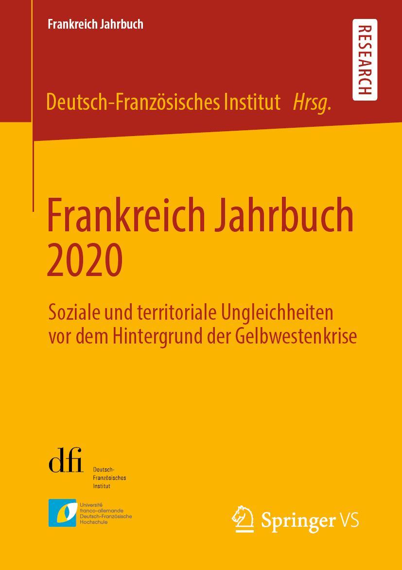 Vorderes Coverbild Frankreich Jahrbuch 2020