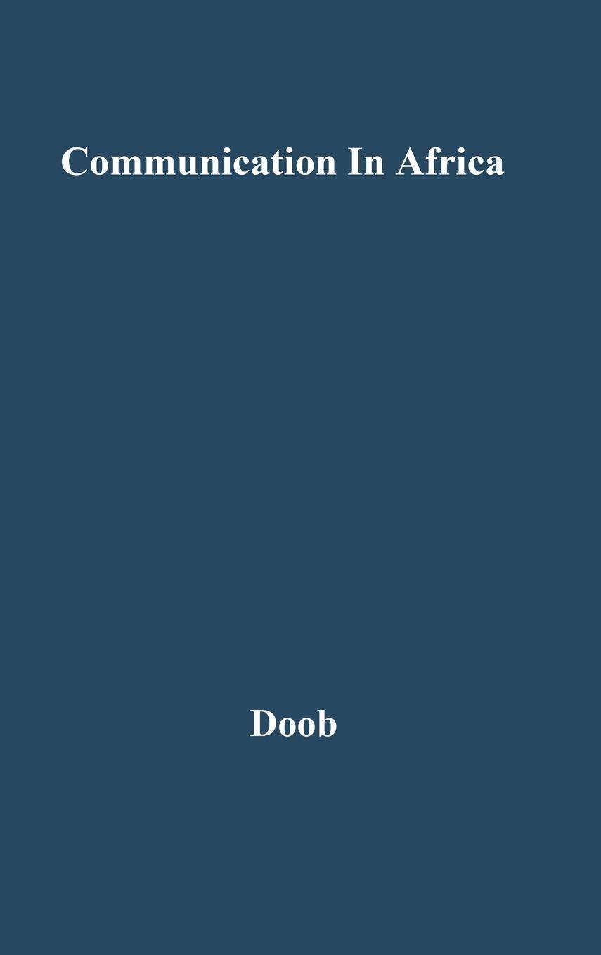 Vorderes Coverbild Communication in Africa