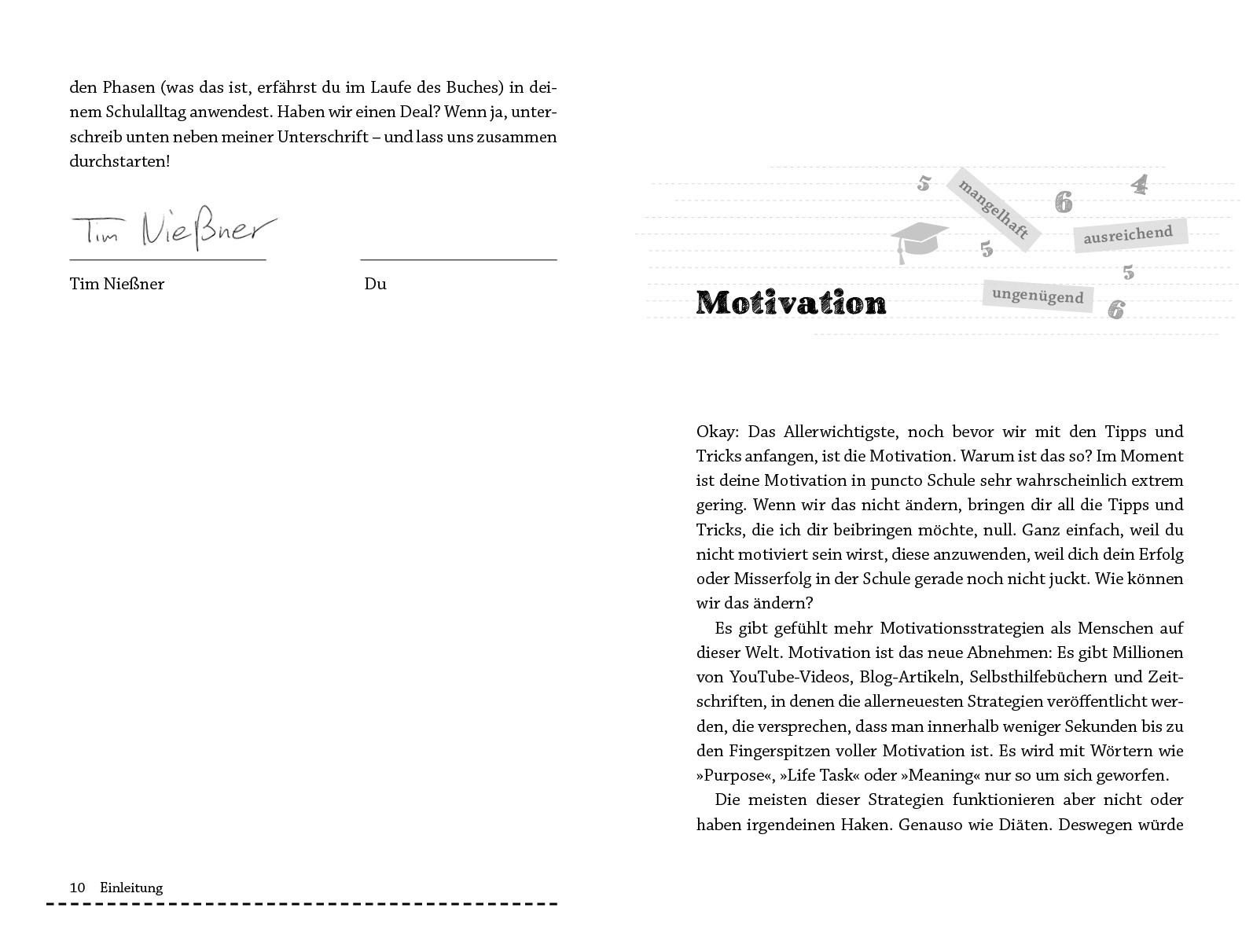 Beispielinhalt (Bild) Der Zeugnisretter