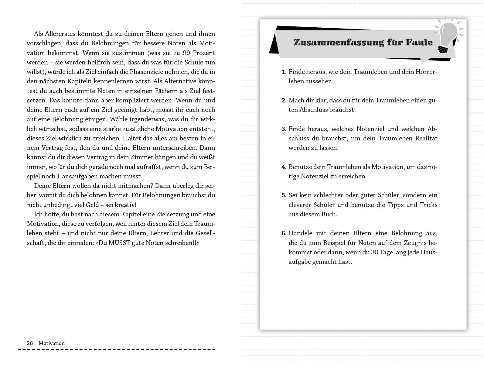 Beispielinhalt (Bild) Der Zeugnisretter