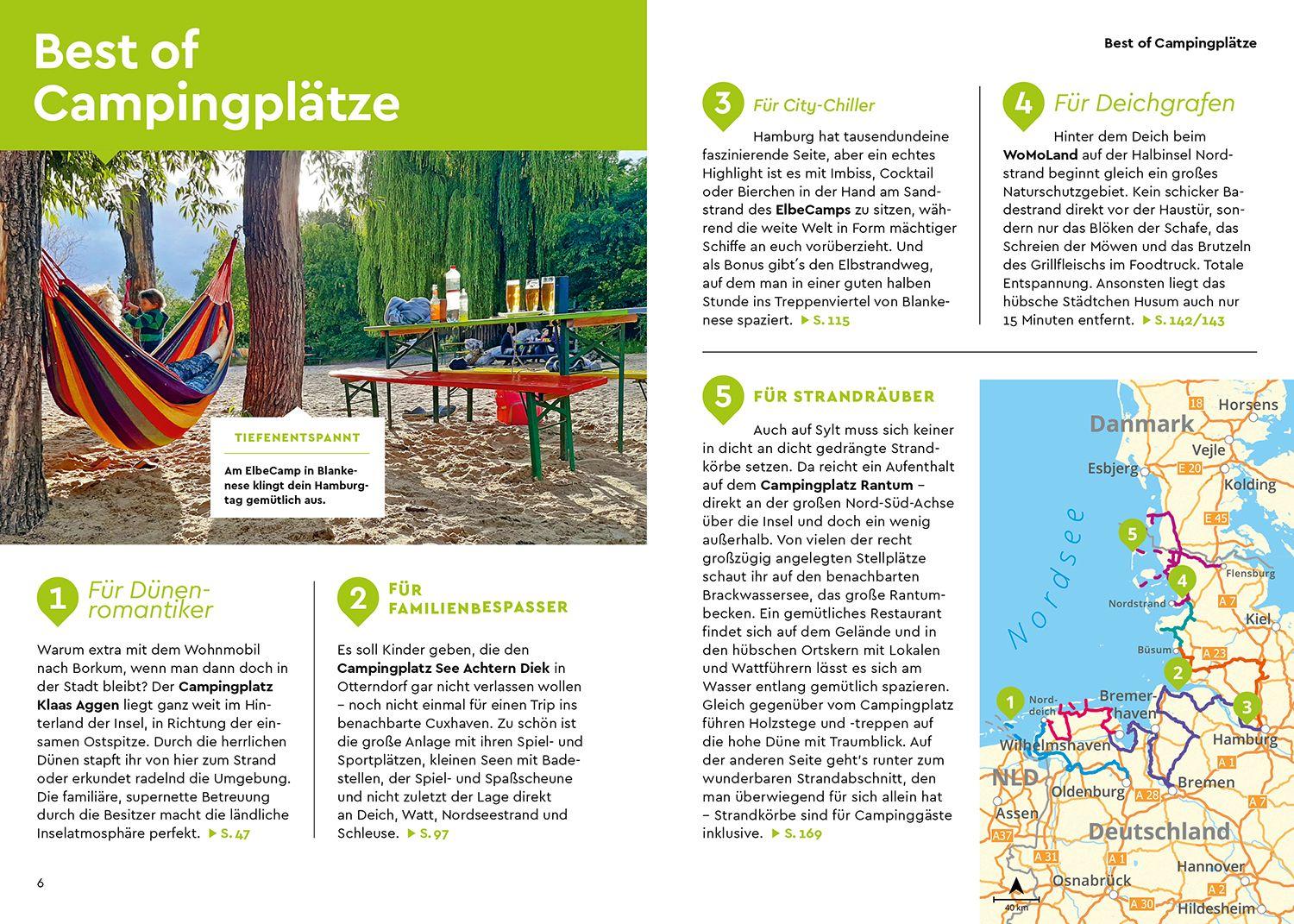 Beispielinhalt (Bild) MARCO POLO Camper Guide Deutsche Nordseeküste