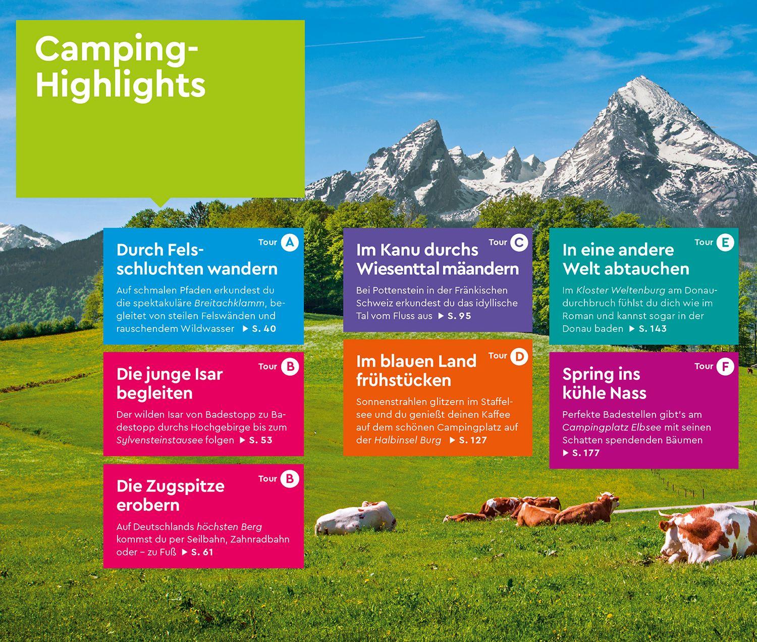 Beispielinhalt (Bild) MARCO POLO Camper Guide Bayern