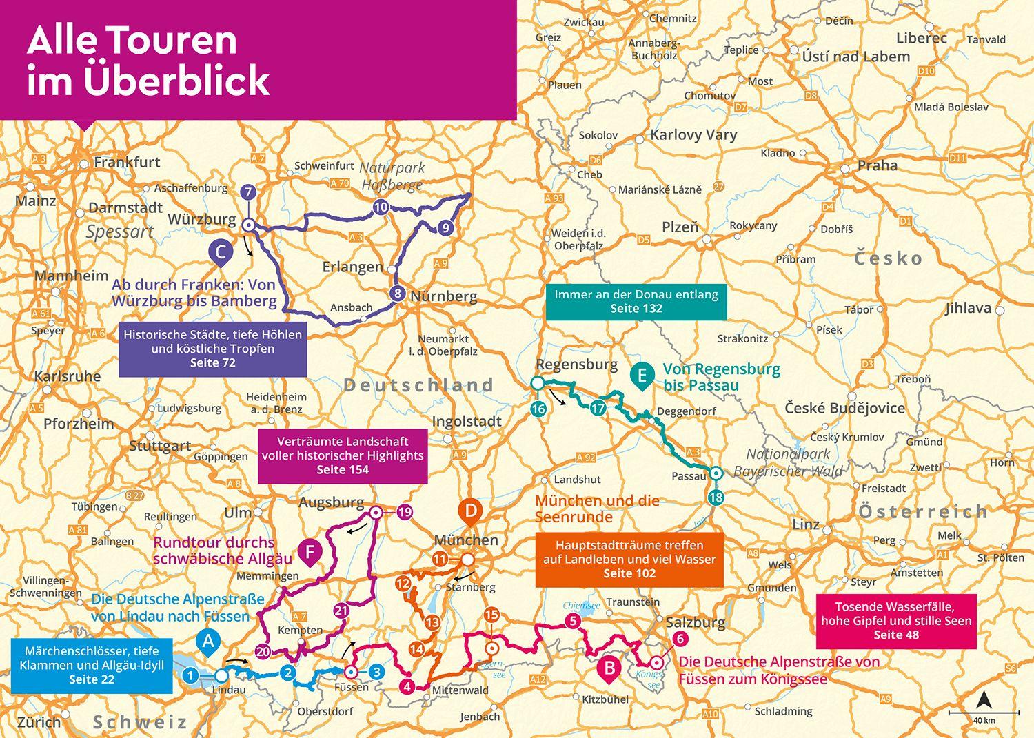 Beispielinhalt (Bild) MARCO POLO Camper Guide Bayern