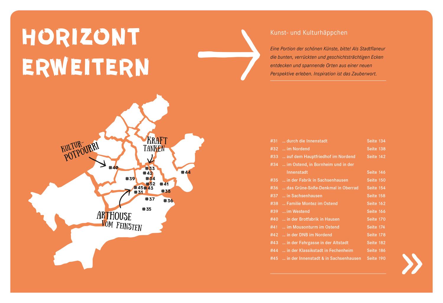 Beispielinhalt (Bild) 52 kleine & große Feierabend-Eskapaden in Frankfurt am Main