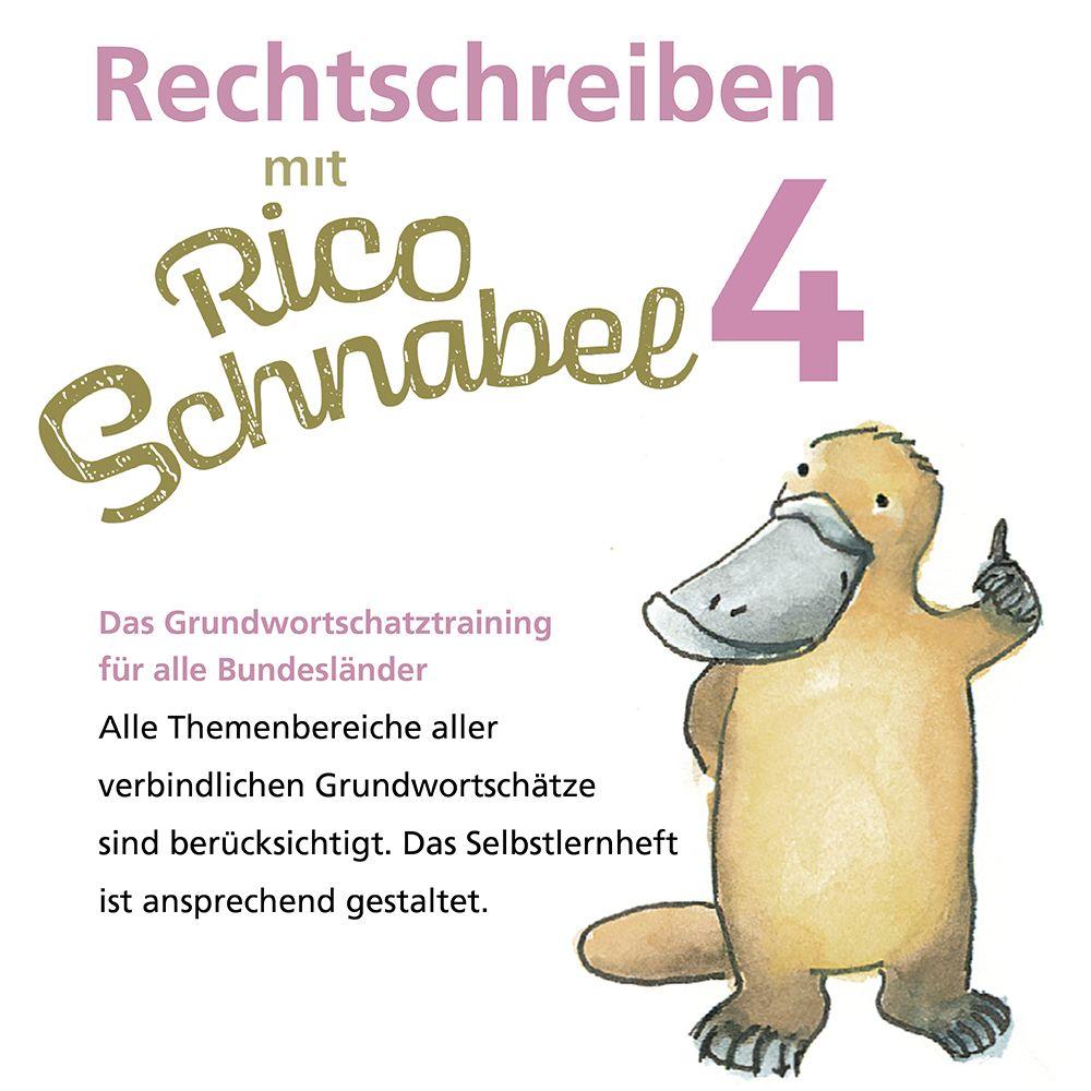 Beispielinhalt (Bild) Rechtschreiben mit Rico Schnabel, Klasse 4