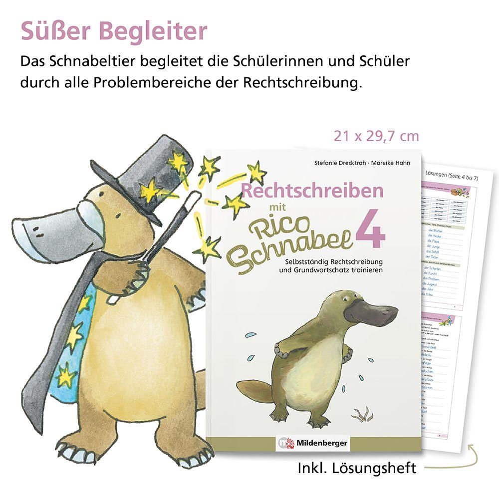 Beispielinhalt (Bild) Rechtschreiben mit Rico Schnabel, Klasse 4