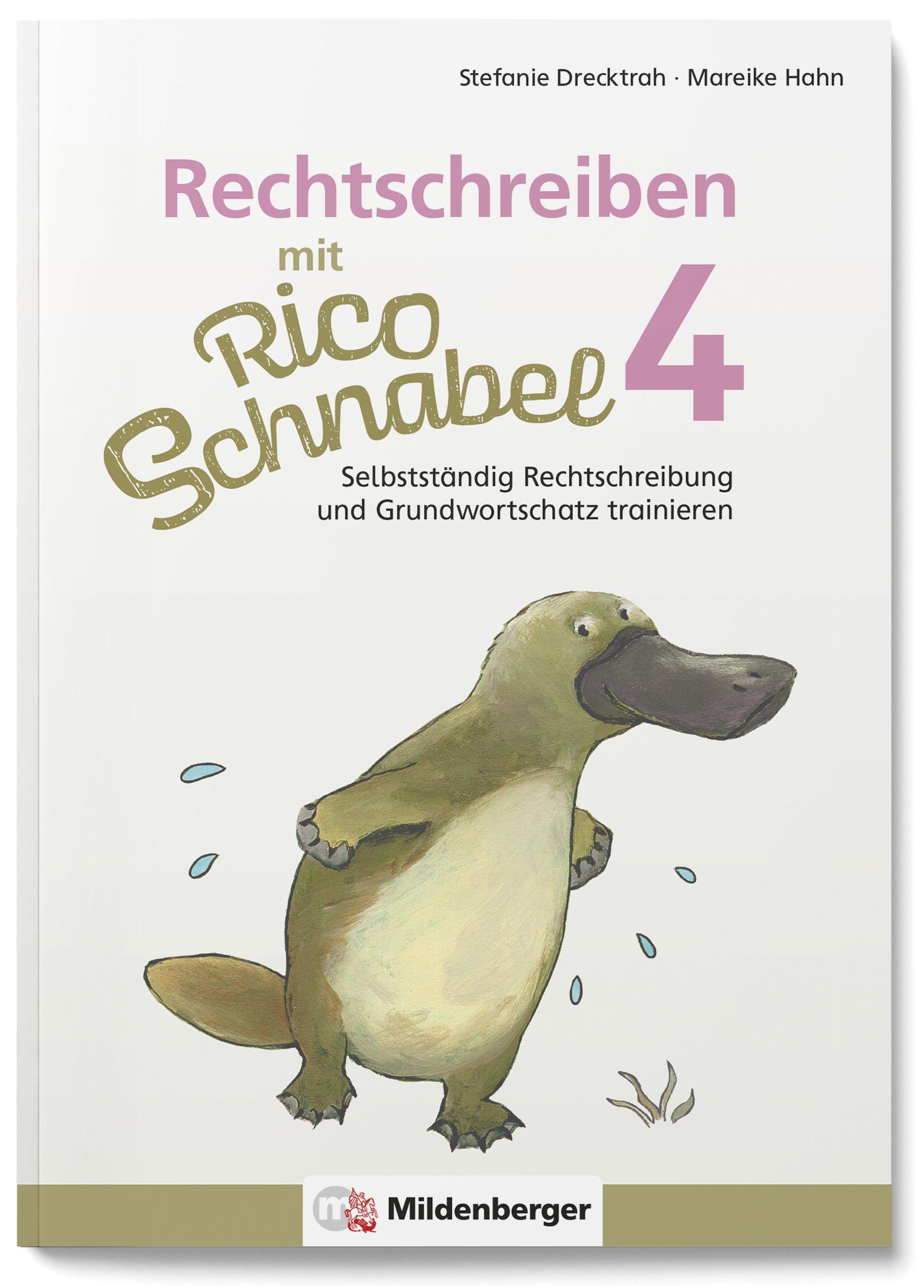 Vorderes Coverbild Rechtschreiben mit Rico Schnabel, Klasse 4