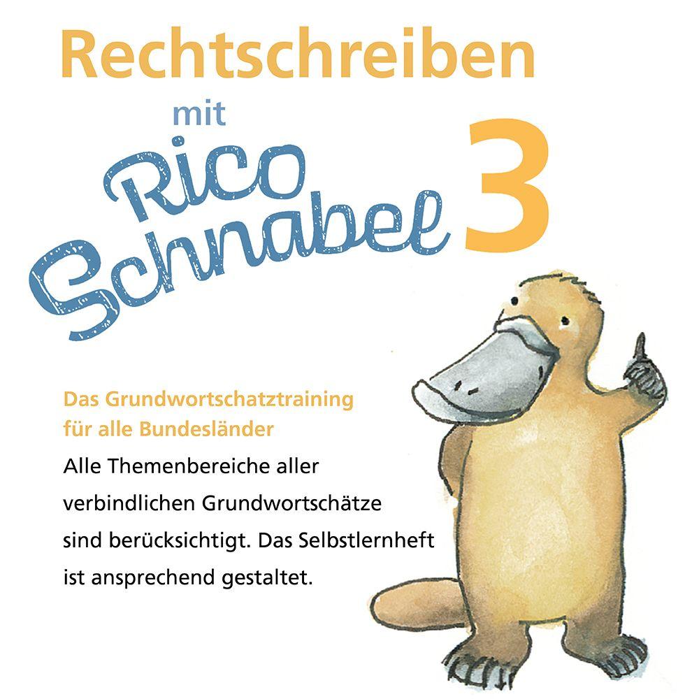 Beispielinhalt (Bild) Rechtschreiben mit Rico Schnabel, Klasse 3