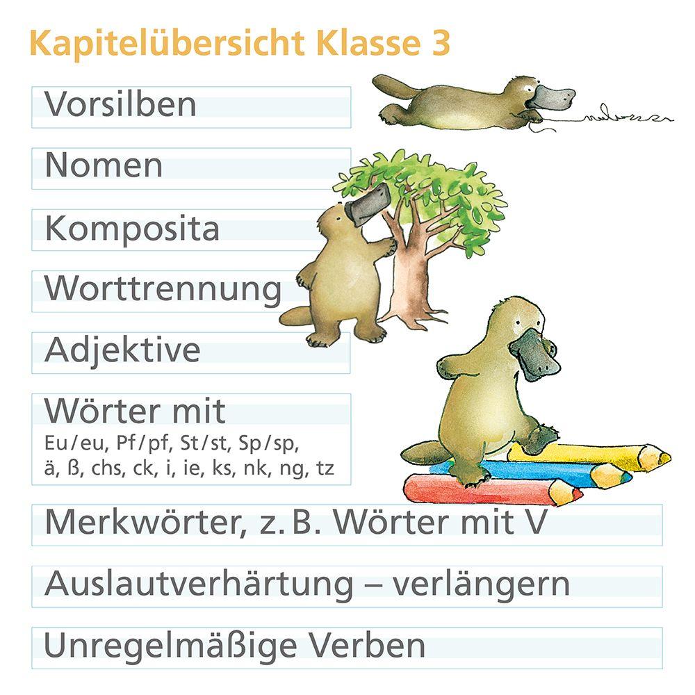 Beispielinhalt (Bild) Rechtschreiben mit Rico Schnabel, Klasse 3