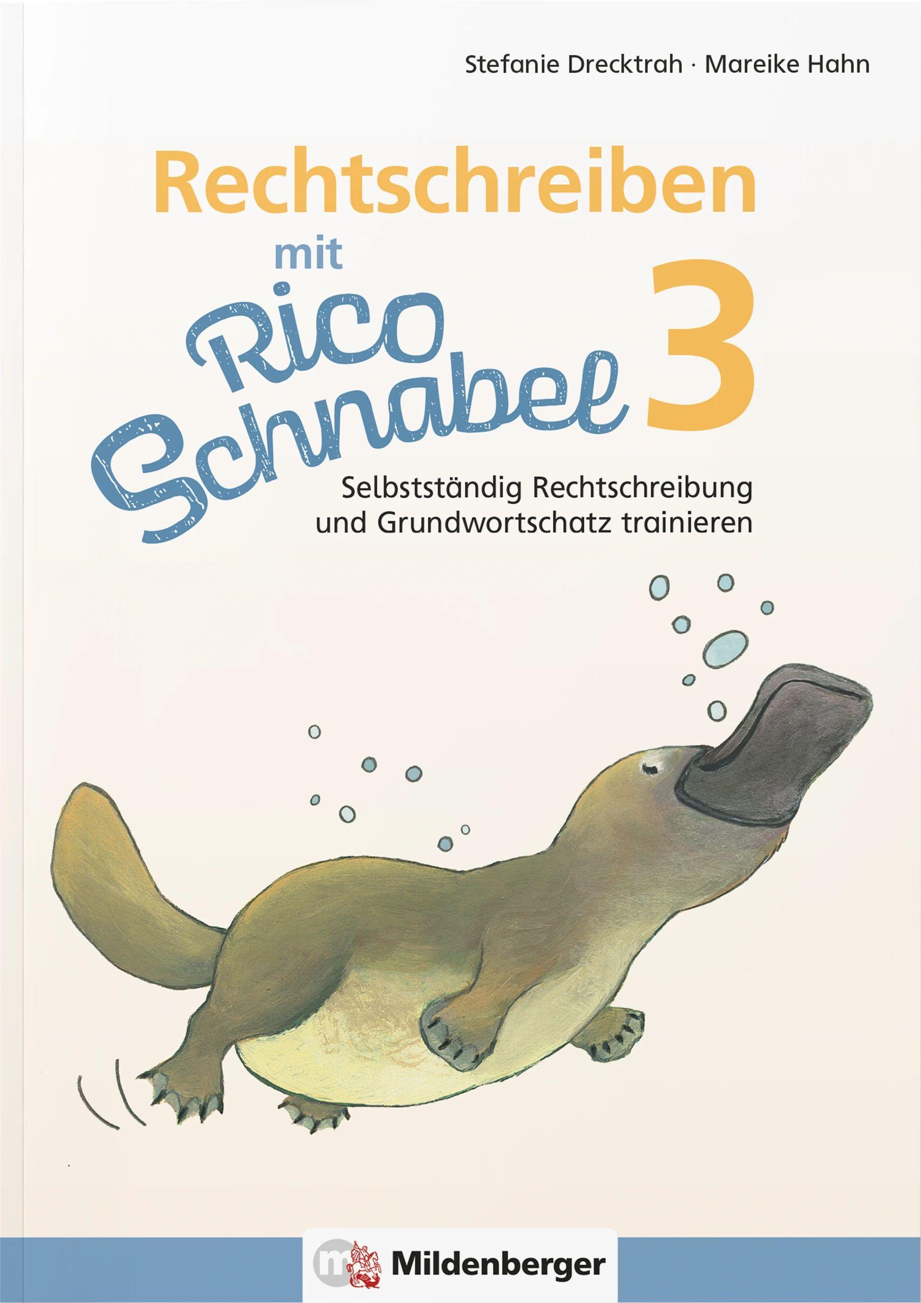 Vorderes Coverbild Rechtschreiben mit Rico Schnabel, Klasse 3