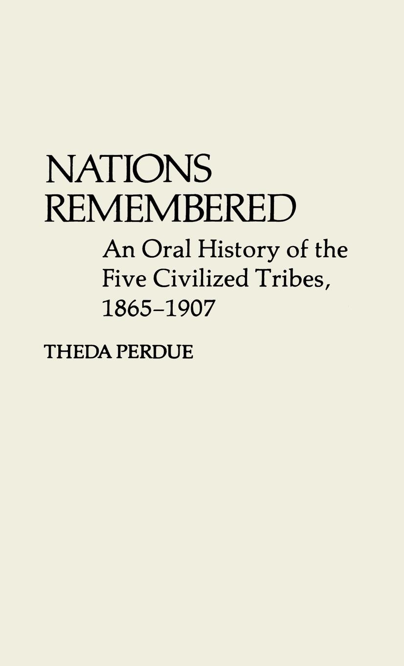 Vorderes Coverbild Nations Remembered