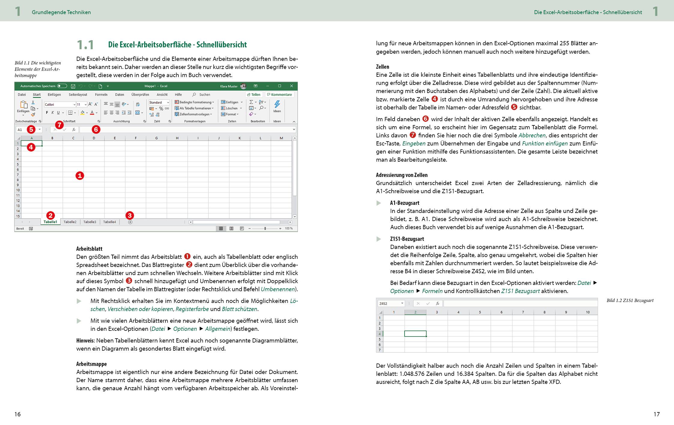 Beispielinhalt (Bild) Excel Formeln und Funktionen: Profiwissen im praktischen Einsatz