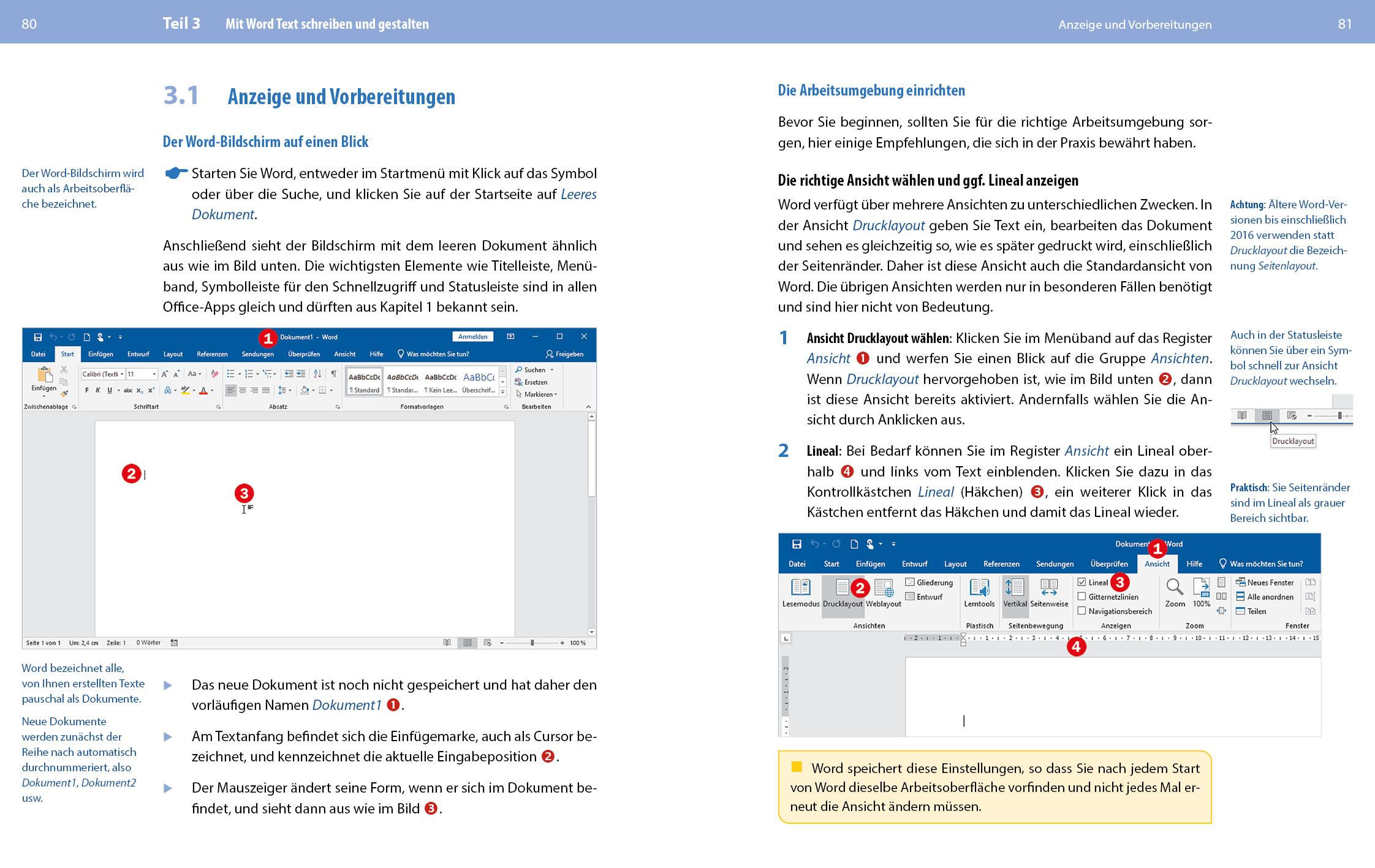 Beispielinhalt (Bild) Microsoft Office für Senioren - Word, Excel und PowerPoint