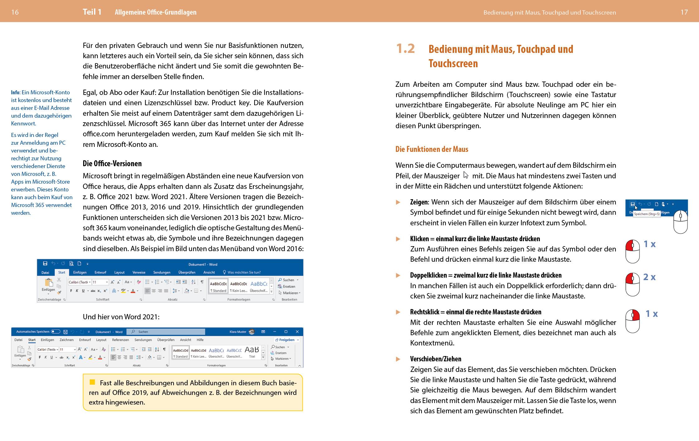 Beispielinhalt (Bild) Microsoft Office für Senioren - Word, Excel und PowerPoint