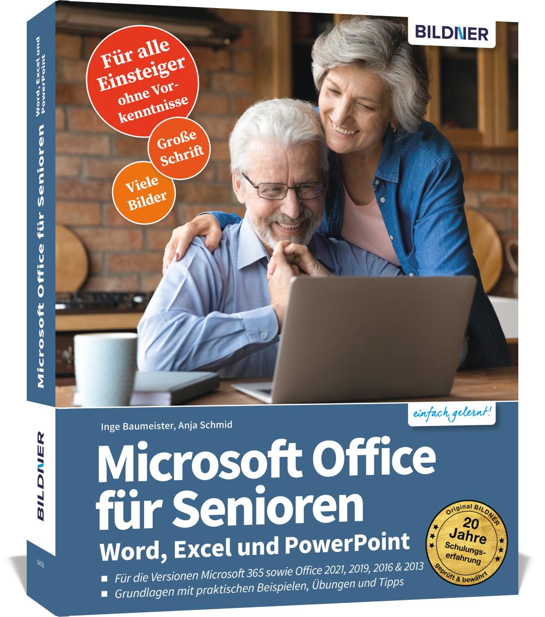 Vorderes Coverbild Microsoft Office für Senioren - Word, Excel und PowerPoint
