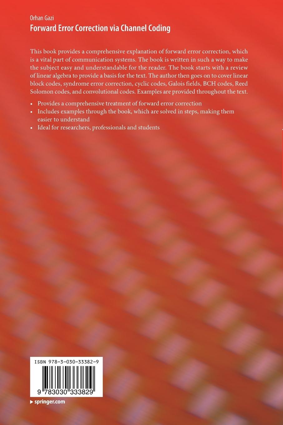 Rückseitencover Forward Error Correction via Channel Coding