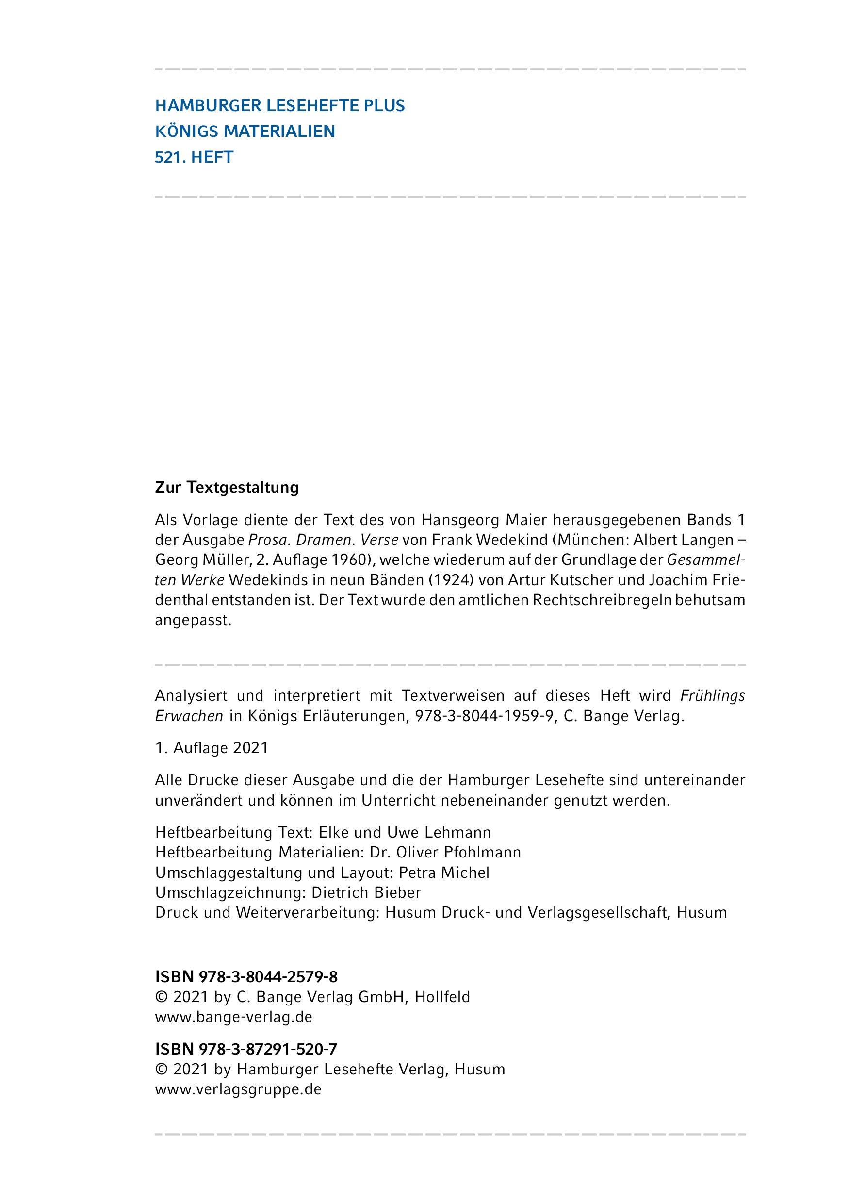 Beispielinhalt (Bild) Frühlings Erwachen.