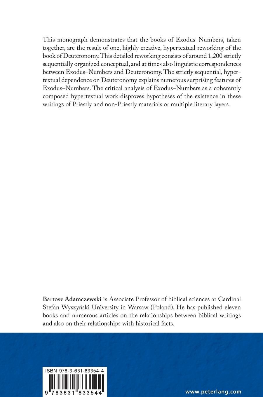 Rückseitencover Exodus-Numbers