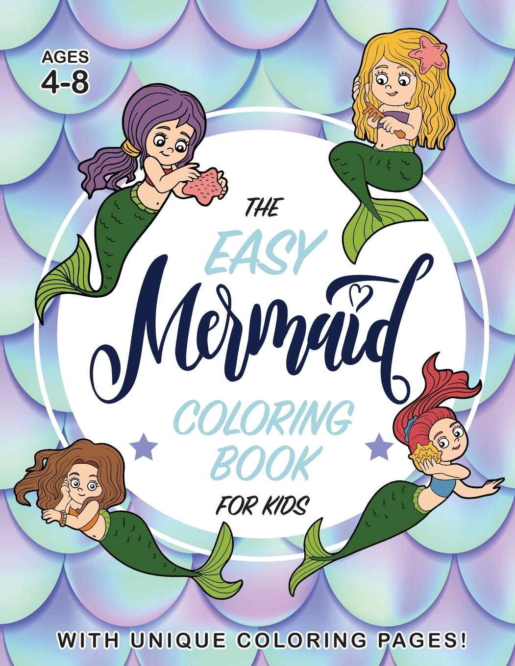 Vorderes Coverbild The Easy Mermaid Coloring Book for Kids