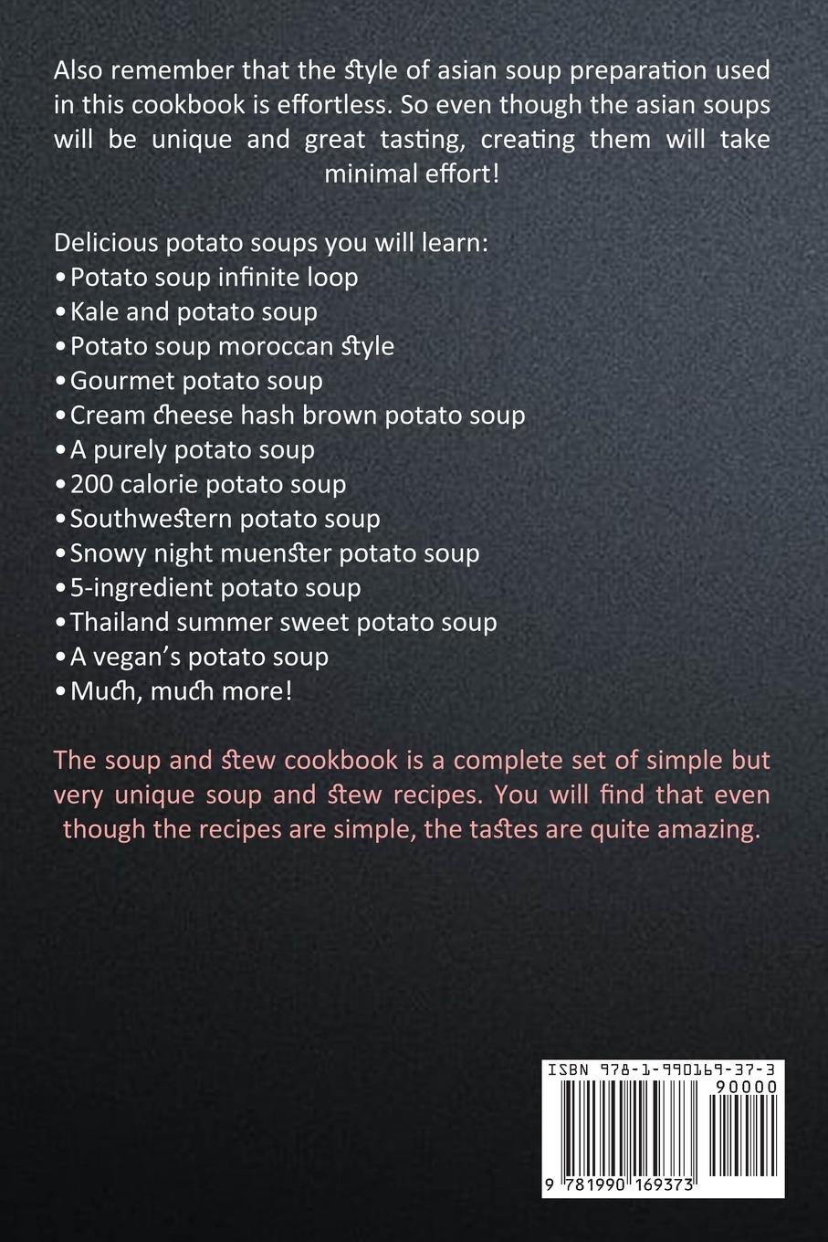 Rückseitencover Soup Recipes Cookbook