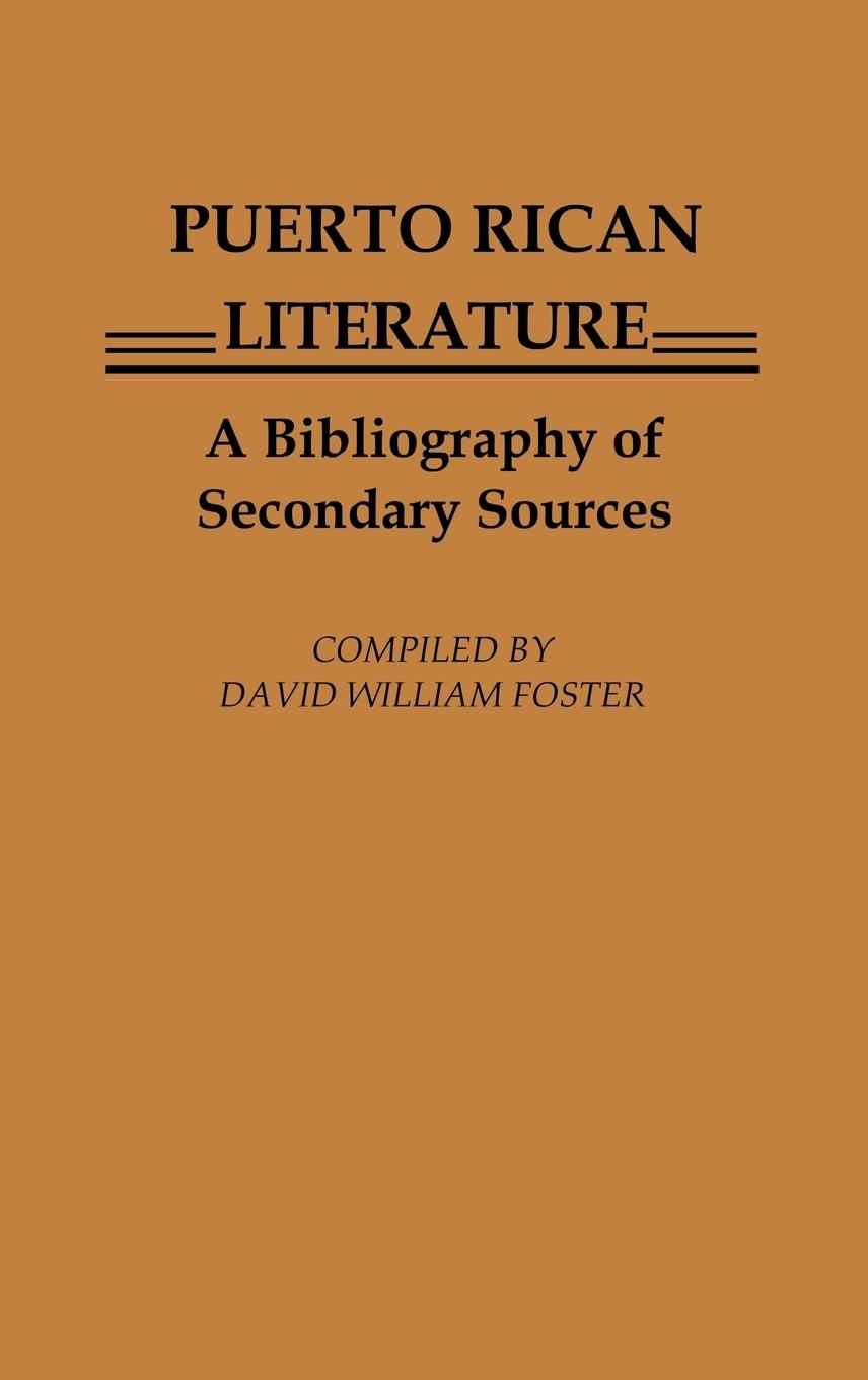 Vorderes Coverbild Puerto Rican Literature