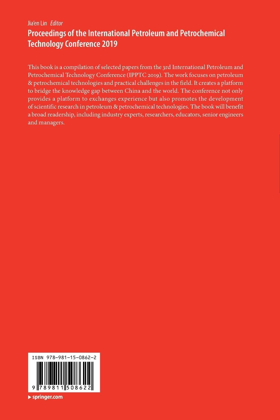 Rückseitencover Proceedings of the International Petroleum and Petrochemical Technology Conference 2019