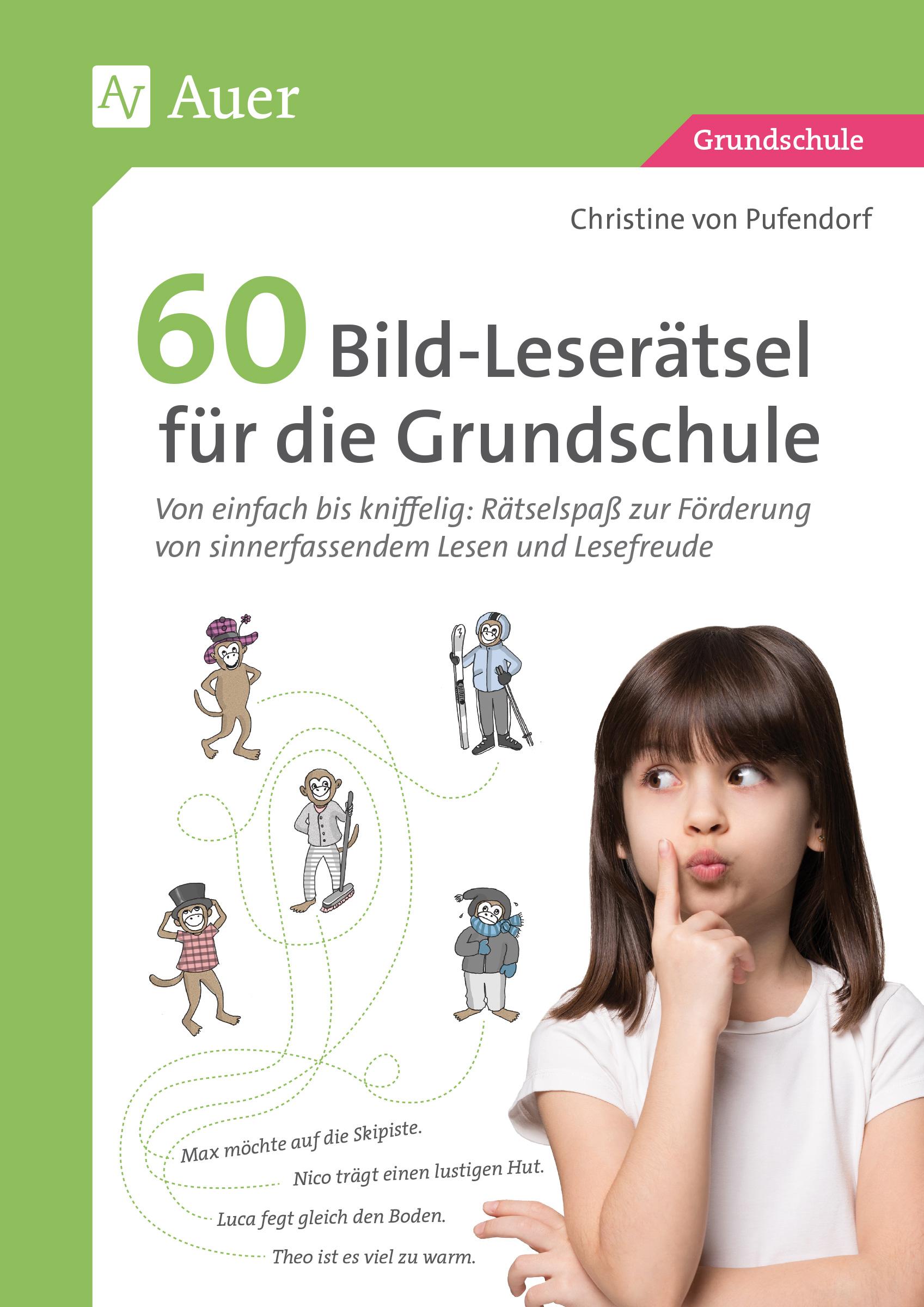 Vorderes Coverbild 60 Bild-Leserätsel für die Grundschule