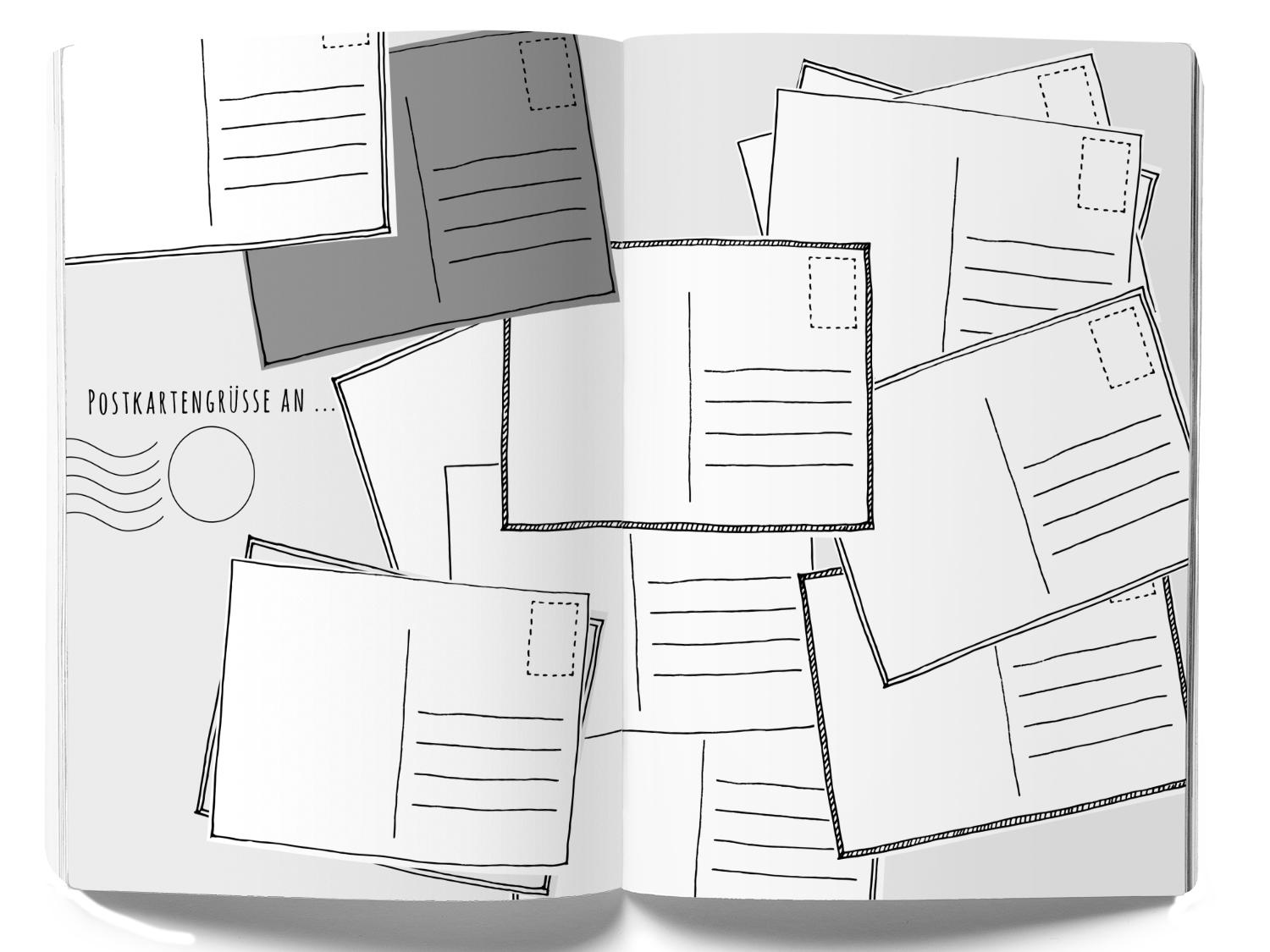 Beispielinhalt (Bild) GuideMe Travel Diary "Colors" - individuelles Reisetagebuch
