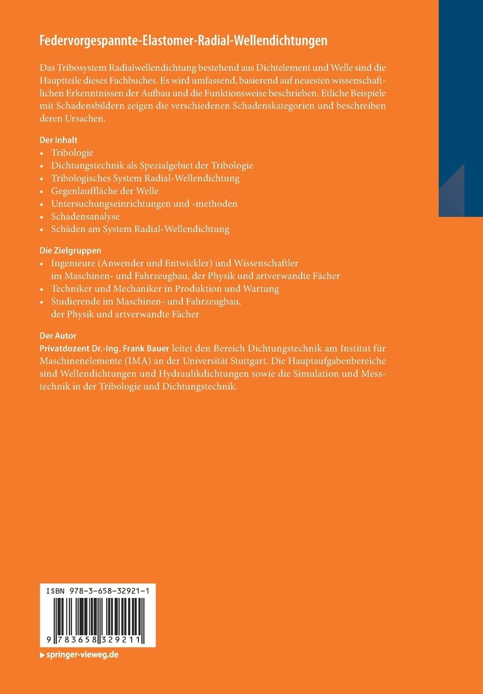 Rückseitencover Federvorgespannte-Elastomer-Radial-Wellendichtungen