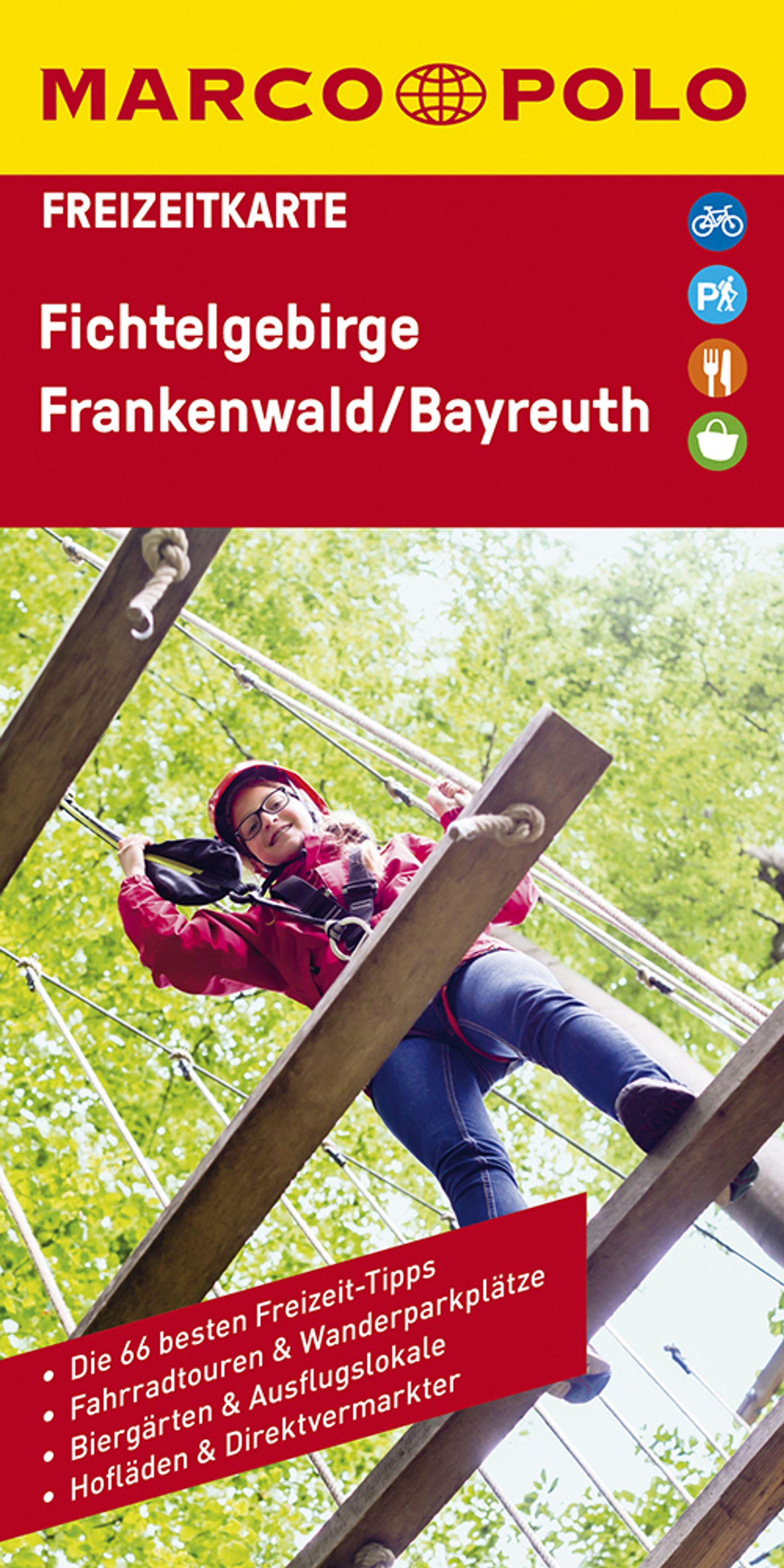 Vorderes Coverbild MARCO POLO Freizeitkarte 29 Fichtelgebirge, Frankenwald, Bayreuth 1:100.000