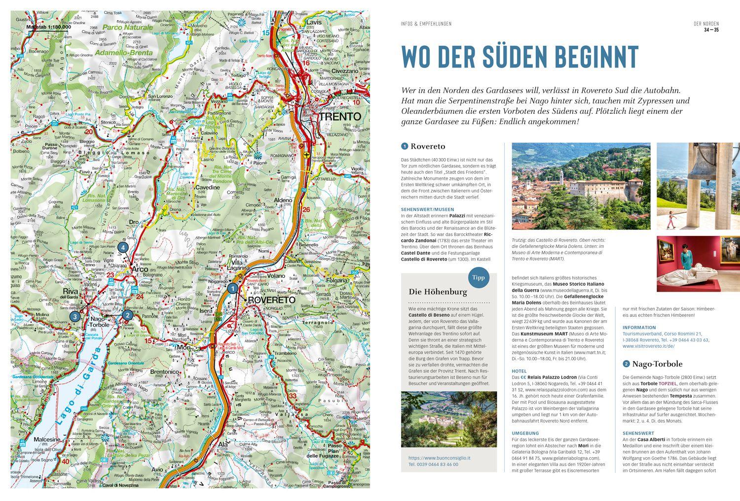 Beispielinhalt (Bild) DUMONT Bildatlas Gardasee