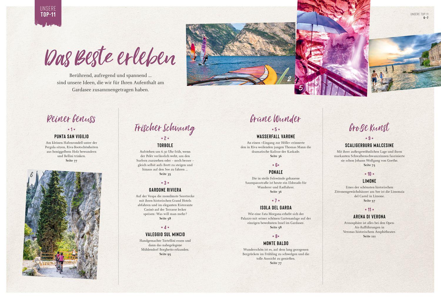 Beispielinhalt (Bild) DUMONT Bildatlas Gardasee