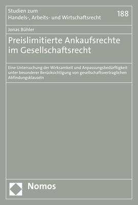 Vorderes Coverbild Preislimitierte Ankaufsrechte im Gesellschaftsrecht