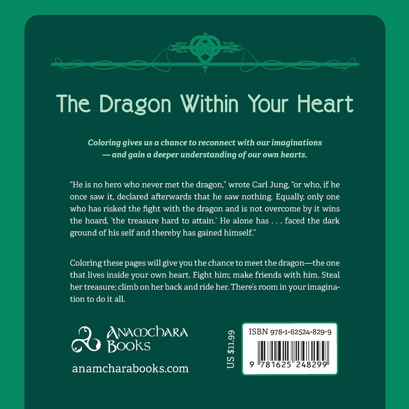 Rückseitencover The Dragon Within Your Heart (Contemplative Coloring)