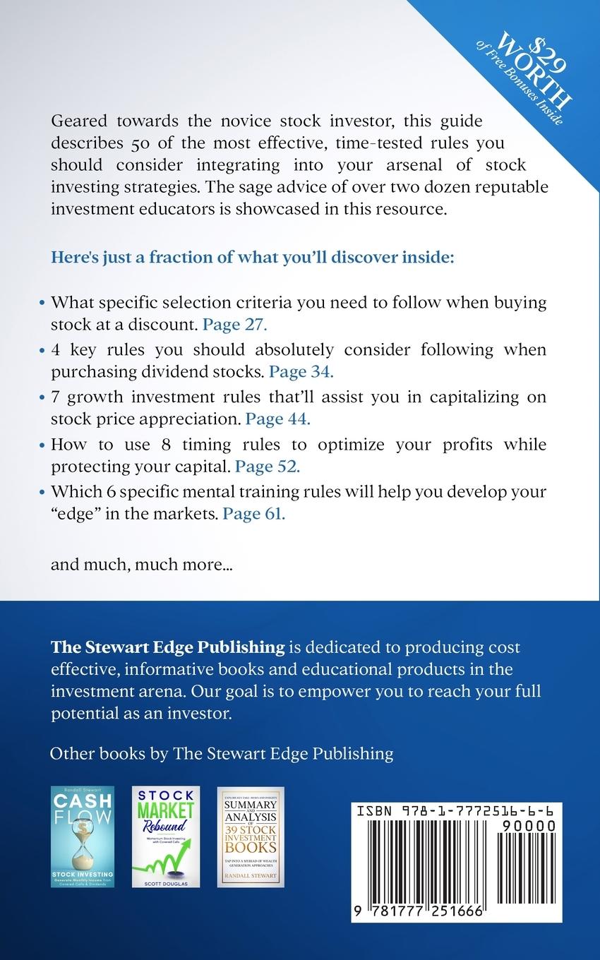 Rückseitencover 50 Stock Investment Rules for Beginners
