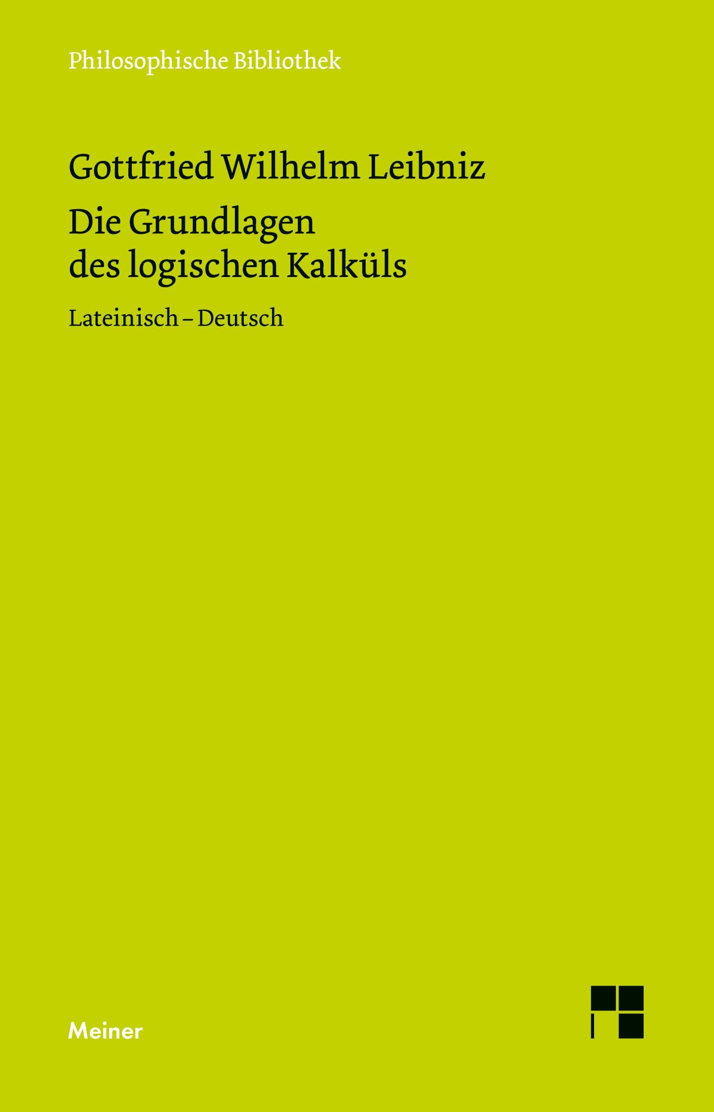 Vorderes Coverbild Die Grundlagen des logischen Kalküls