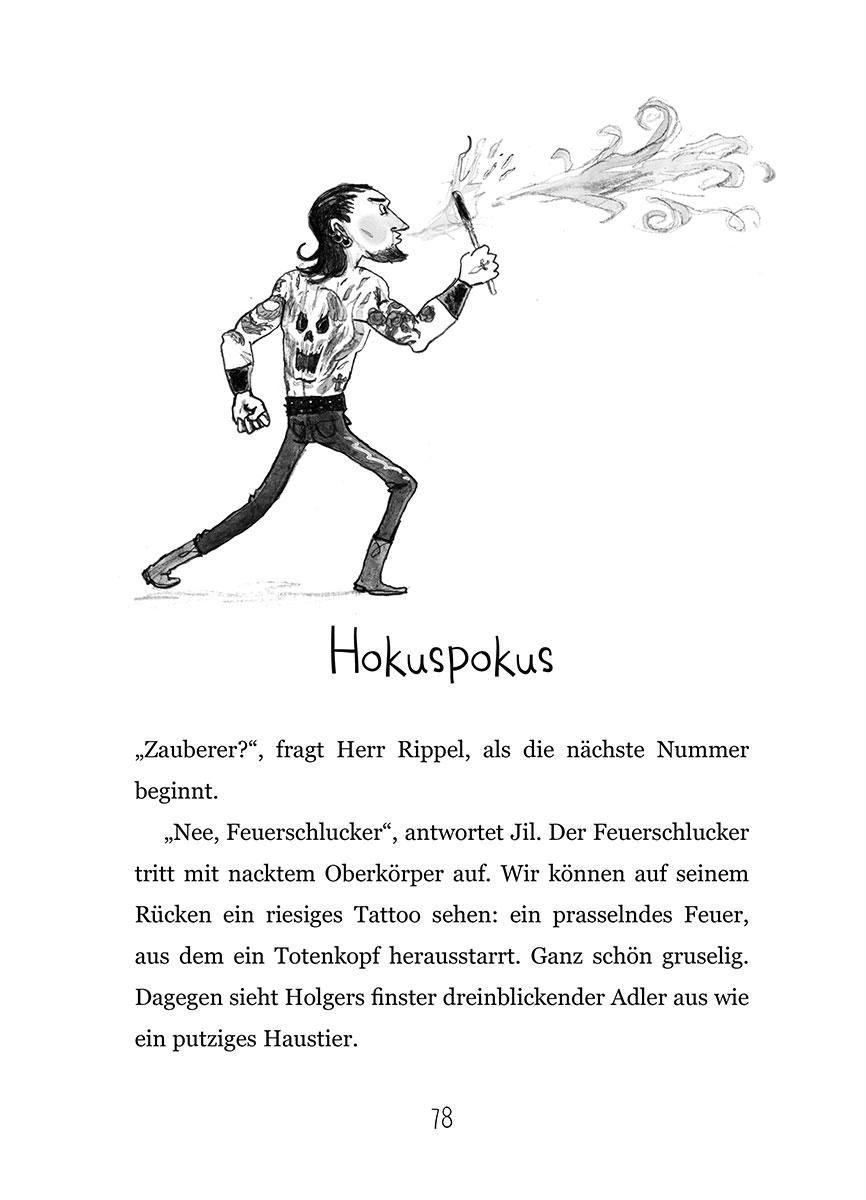 Beispielinhalt (Bild) Mia und die aus der 19 - Alpaka-Zirkus