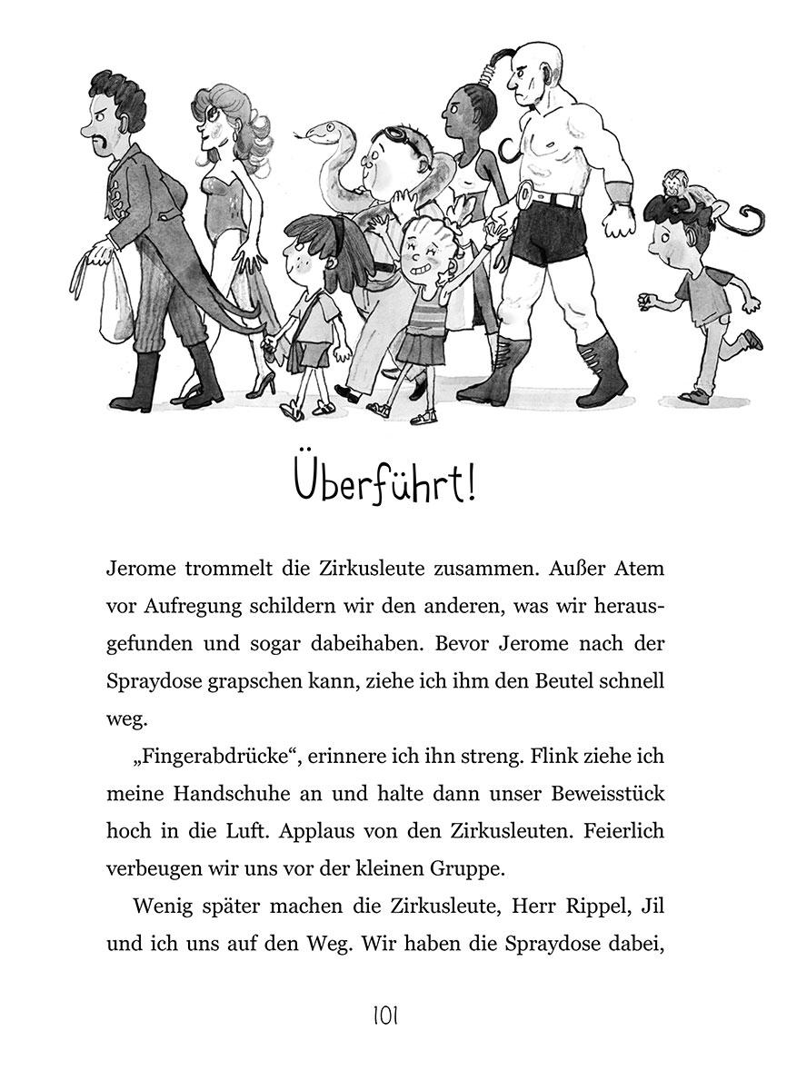 Beispielinhalt (Bild) Mia und die aus der 19 - Alpaka-Zirkus